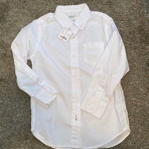 Crewcuts everyday white button down NWT 4/5